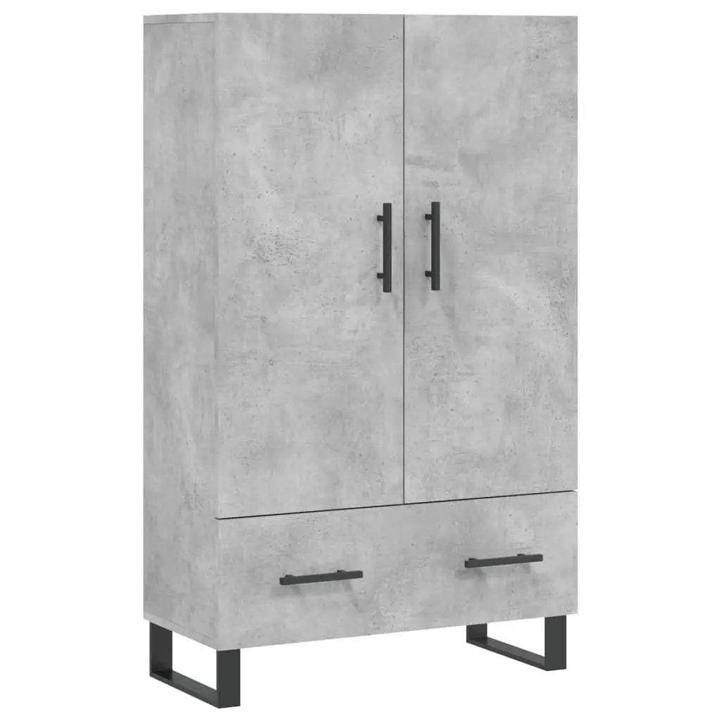 vidaXL Highboard betonggrå 69,5x31x115 cm konstruert tre