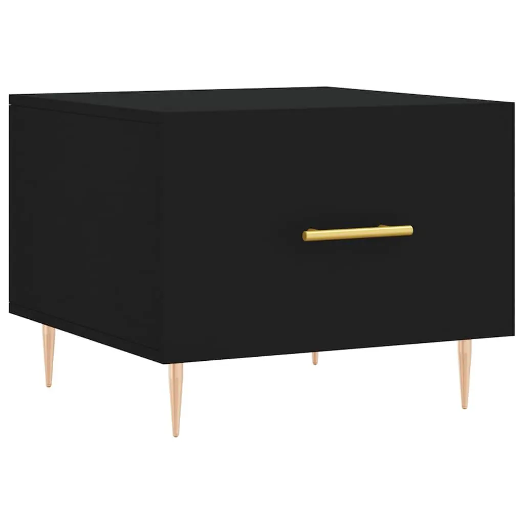 vidaXL Salongbord svart 50x50x40 cm konstruert tre