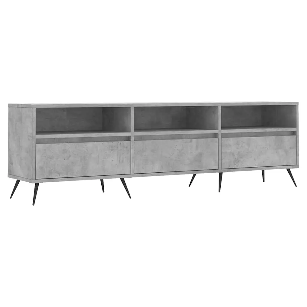 vidaXL TV-benk betonggrå 150x30x44,5 cm konstruert tre