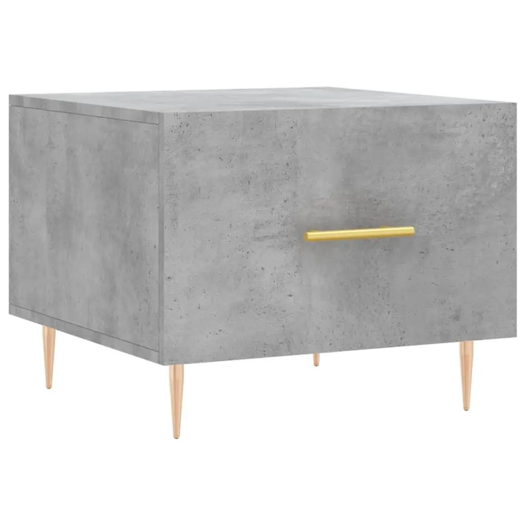 vidaXL Salongbord betonggrå 50x50x40 cm konstruert tre