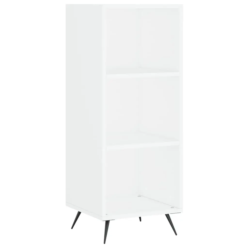 vidaXL Hylle hvit 34,5x32,5x90 cm konstruert tre