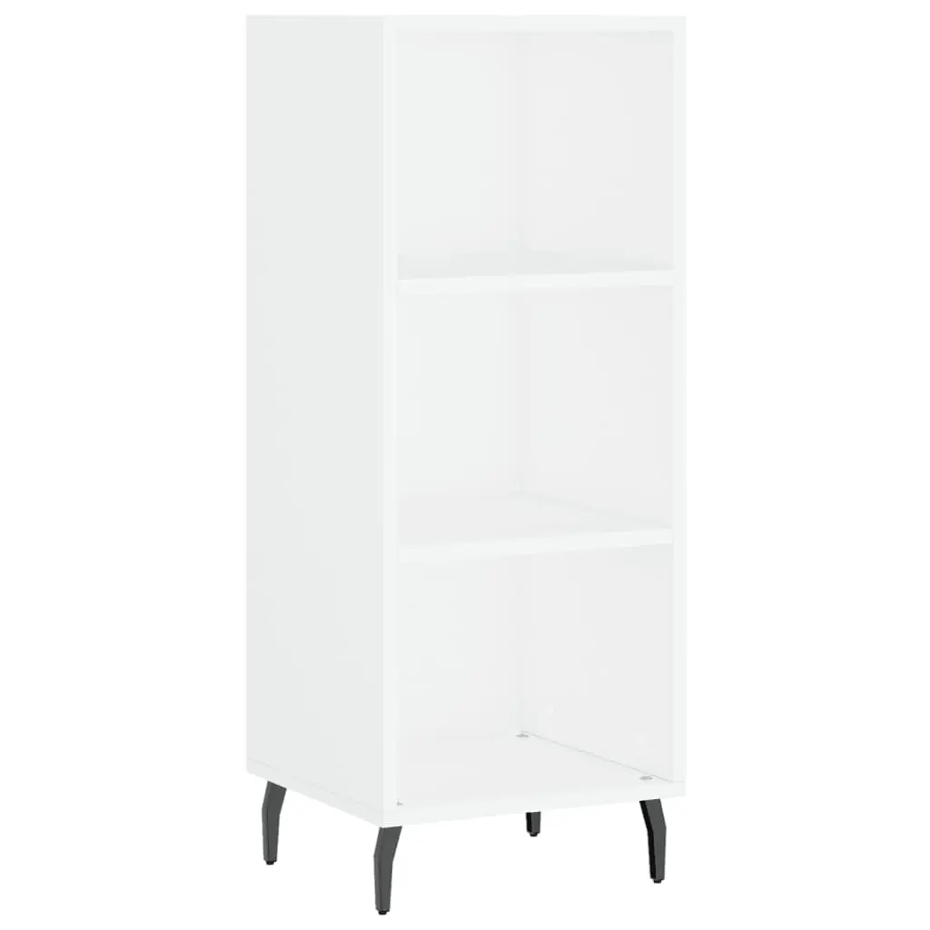 vidaXL Skjenk hvit 34,5x32,5x90 cm konstruert tre