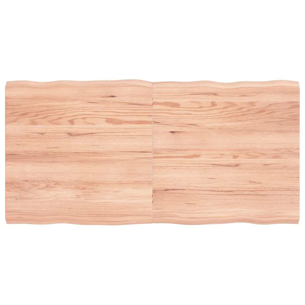 vidaXL Bordplate lysebrun 120x60x(2-4)cm behandlet heltre naturlig