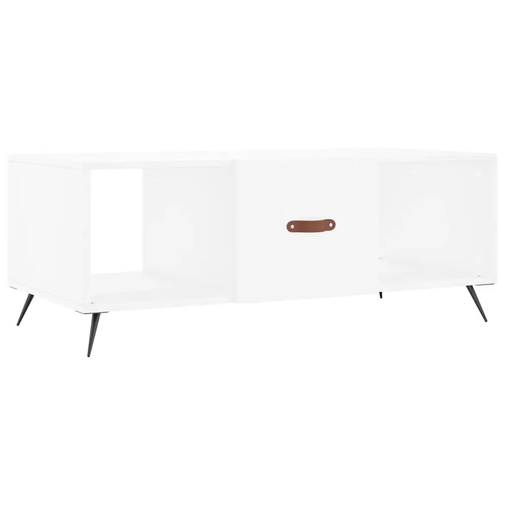 vidaXL Salongbord hvit 102x50x40 cm konstruert tre
