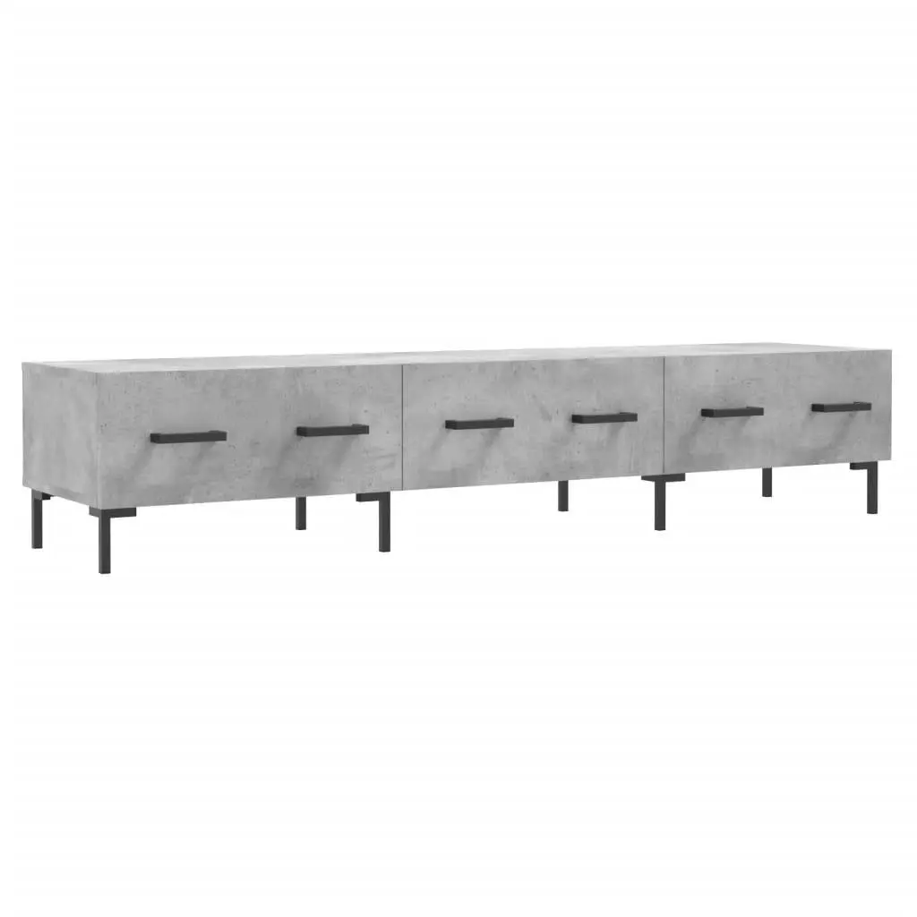 vidaXL TV-benk betonggrå 150x36x30 cm konstruert tre