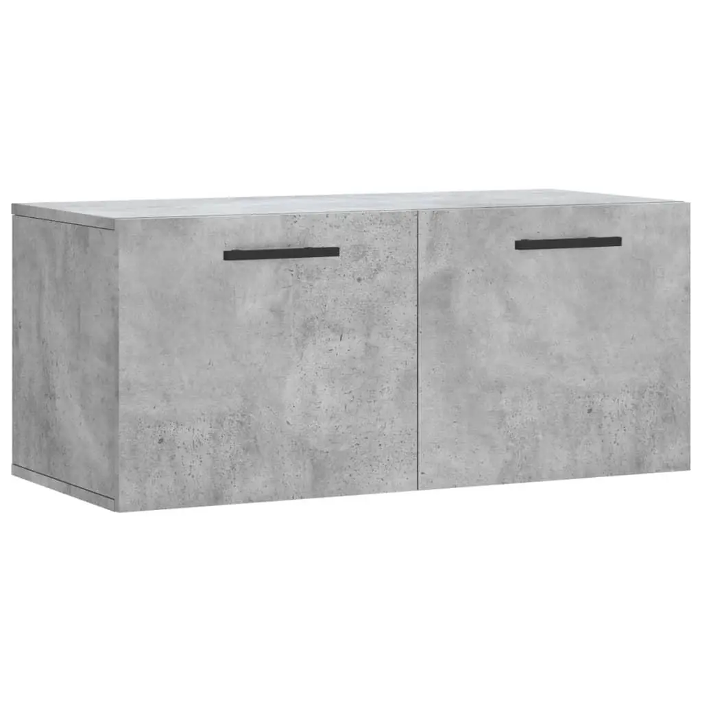 vidaXL Veggskap betonggrå 80x36,5x35 cm konstruert tre