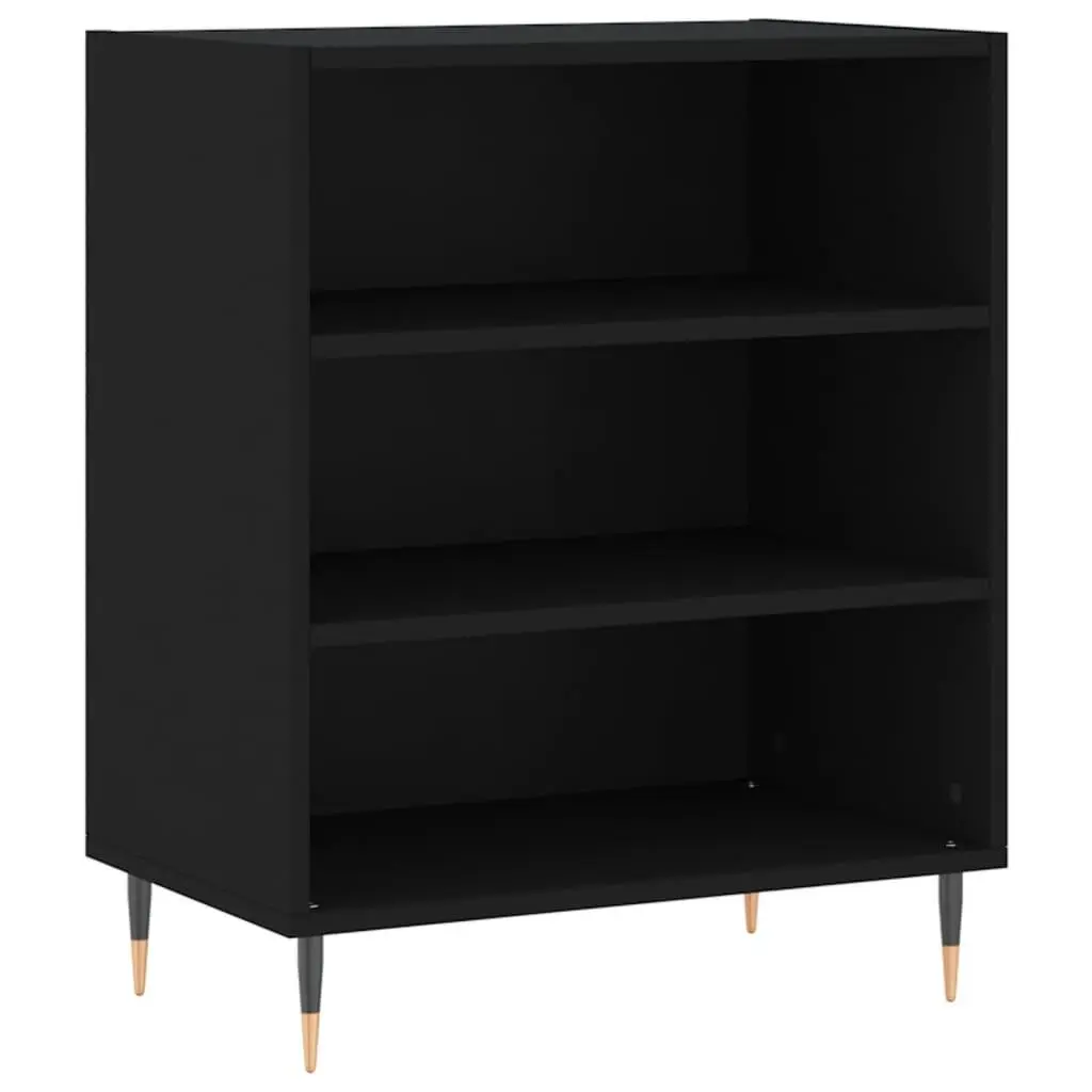 vidaXL Skjenk svart 57x35x70 cm konstruert tre