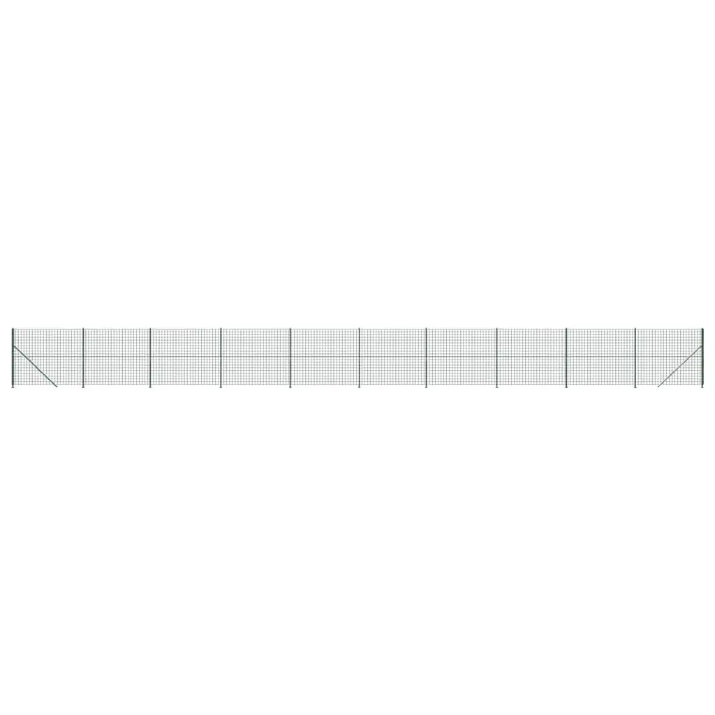 vidaXL Nettinggjerde med flens grønn 1,8x25 m