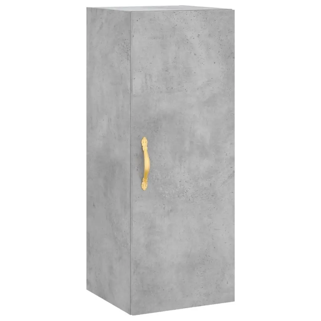 vidaXL Veggskap betonggrå 34,5x34x90 cm