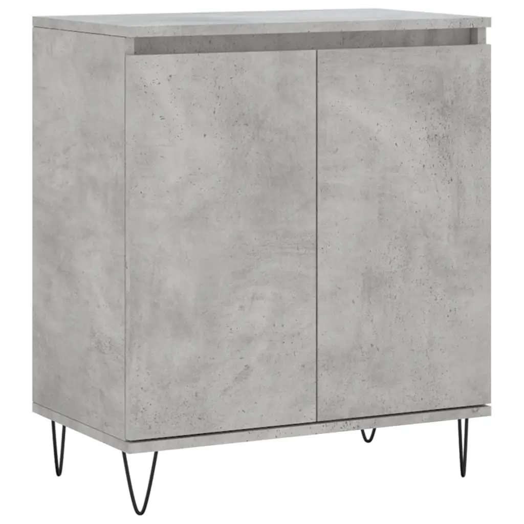 vidaXL Skjenk betonggrå 60x35x70 cm konstruert tre