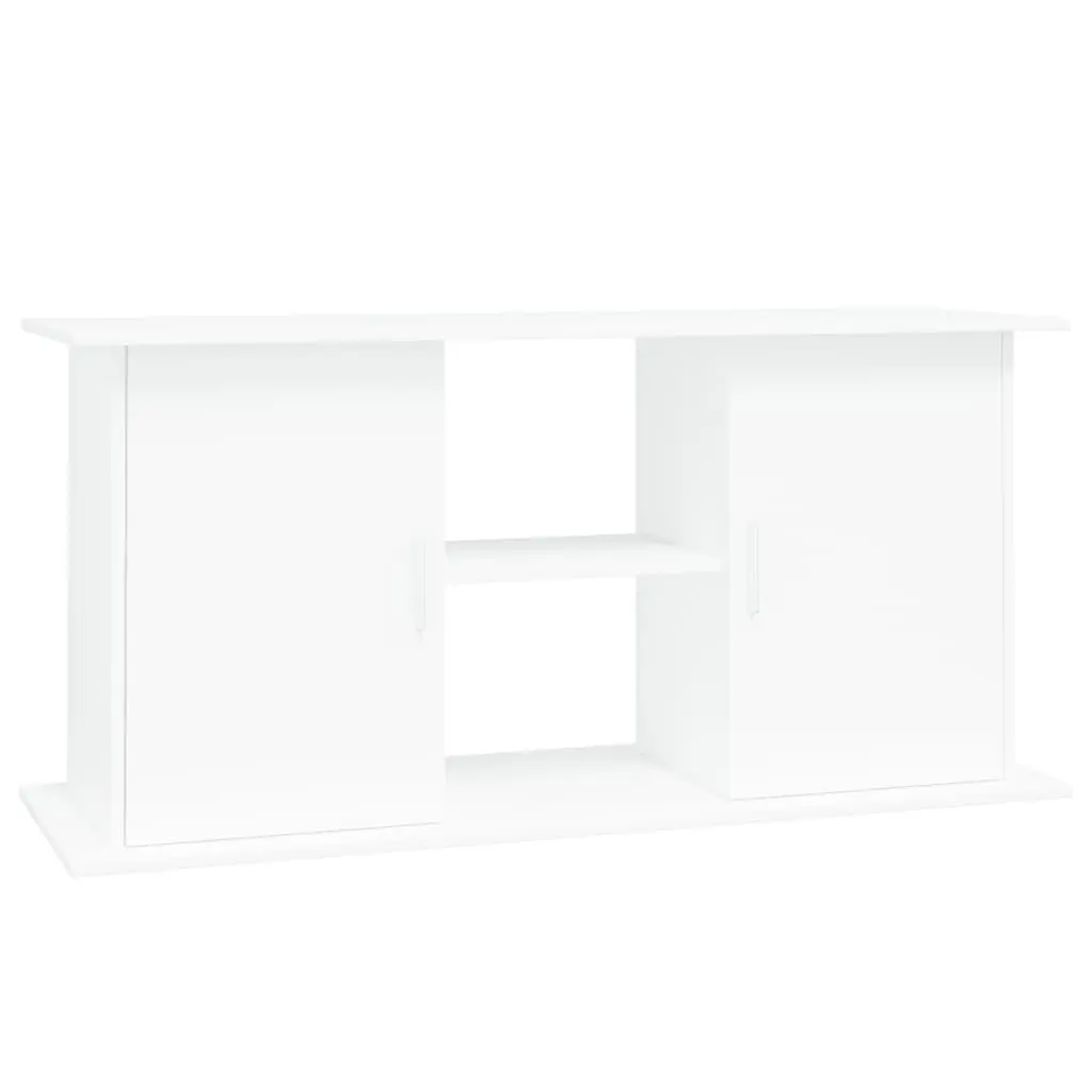 vidaXL Akvariumstativ hvit 121x41x58 cm konstruert tre