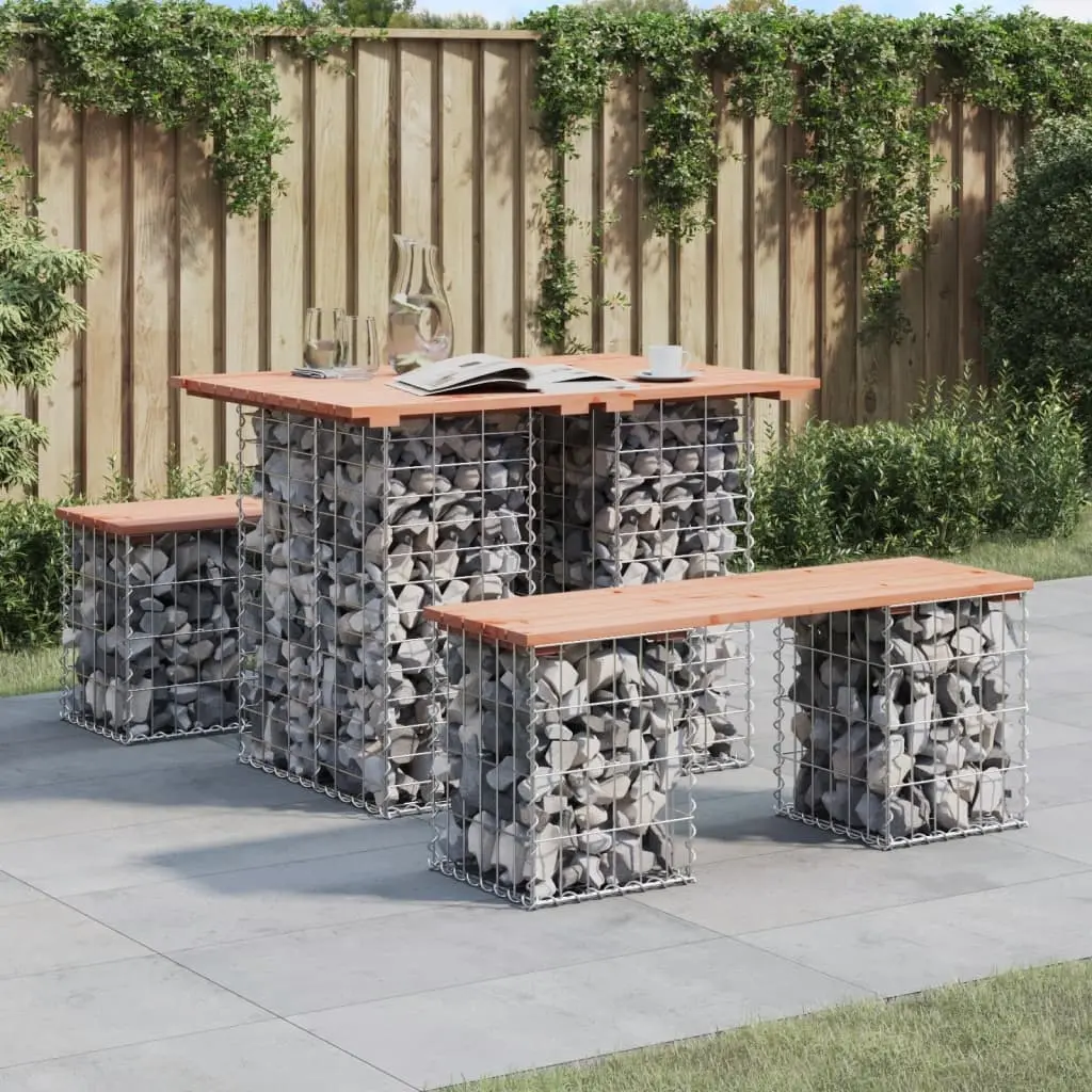 vidaXL Hagebord gabiondesign 100x70x72 cm heltre Douglas