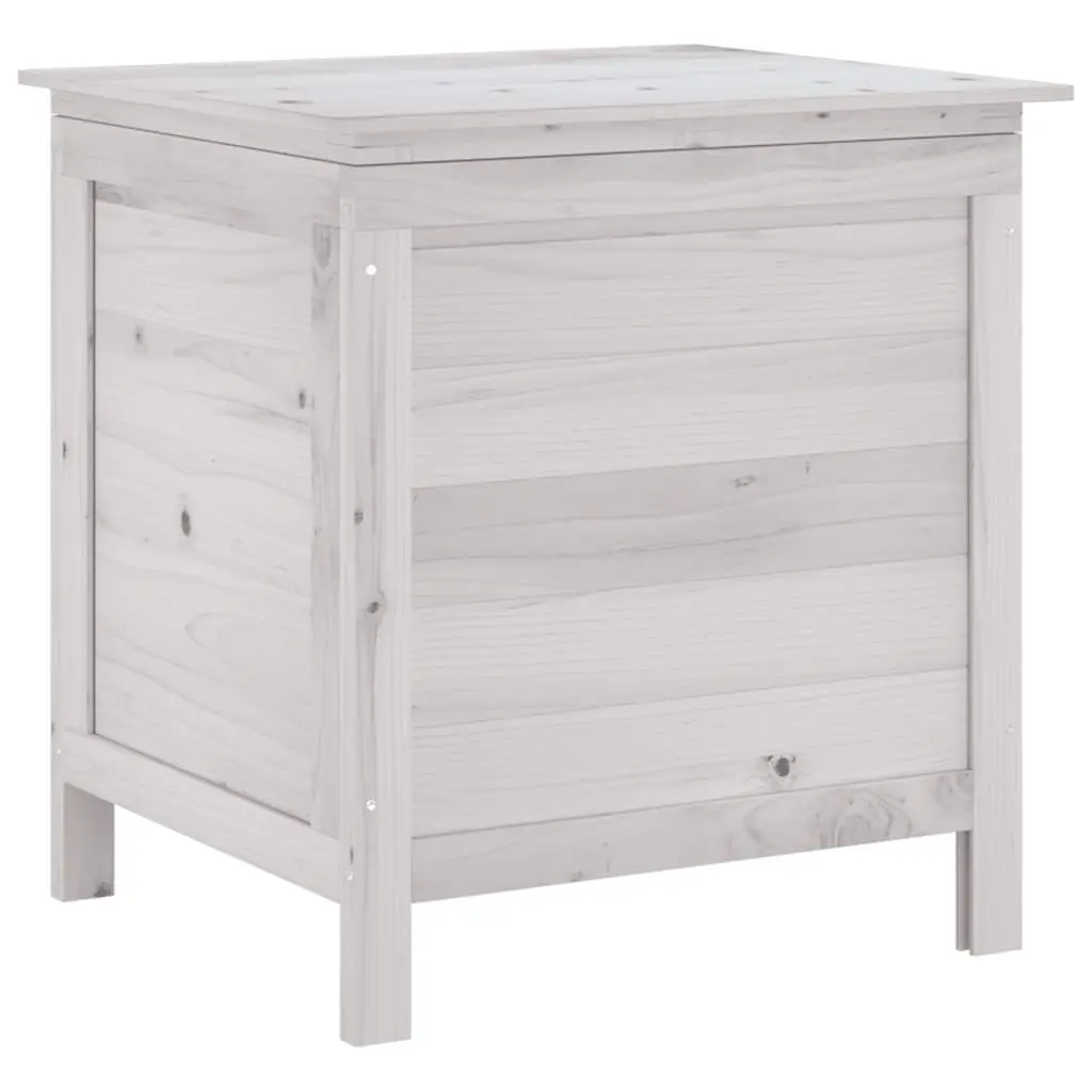 vidaXL Putekasse hvit 50x49x56,5 cm heltre gran