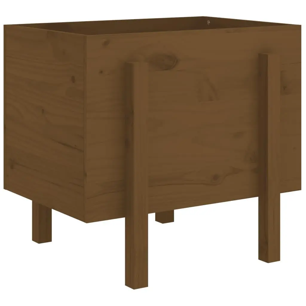 vidaXL Plantekasse honningbrun 62x50x57 cm heltre furu
