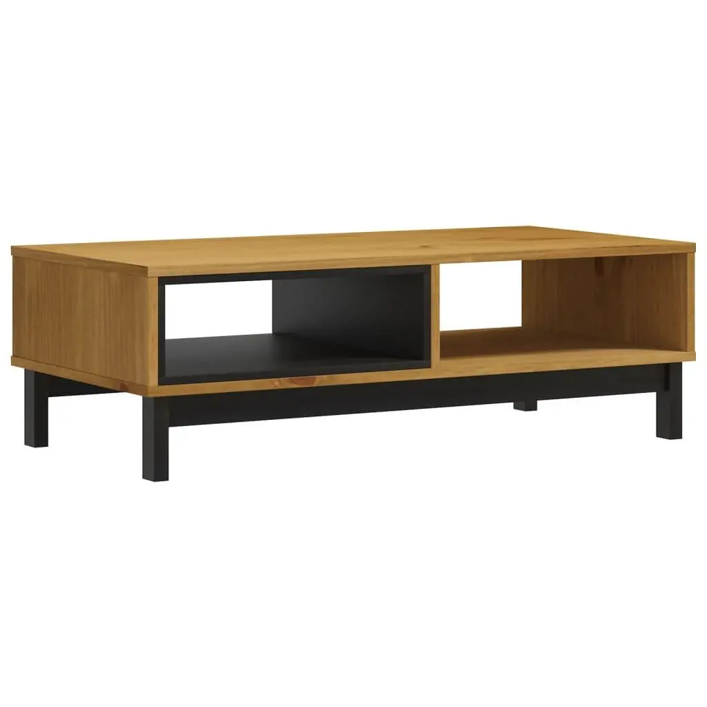 vidaXL Salongbord FLAM 100x50x32,5 cm heltre furu