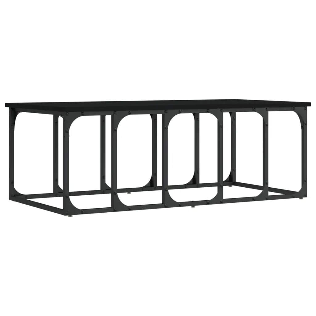 vidaXL Salongbord svart 100x50x35,5 cm konstruert tre