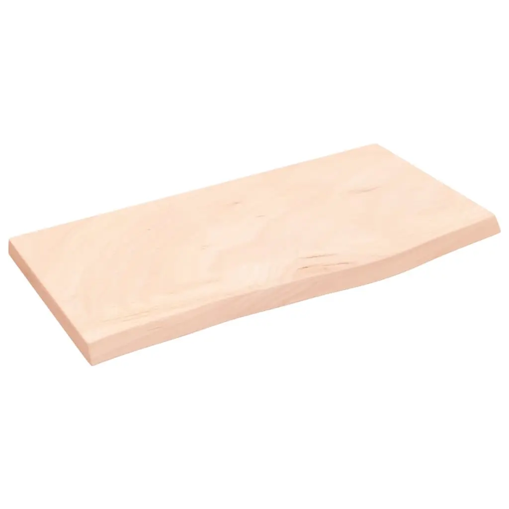vidaXL Benkeplate til bad 60x30x(2-4) cm ubehandlet heltre