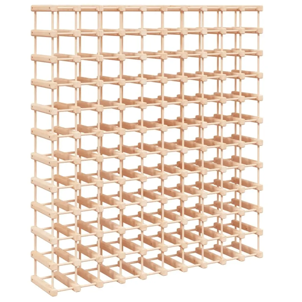 vidaXL Vinstativ for 120 flasker 112,5x23x123,5 cm heltre furu
