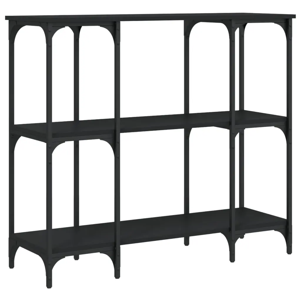 vidaXL Konsollbord svart 102x35x90 cm konstruert tre