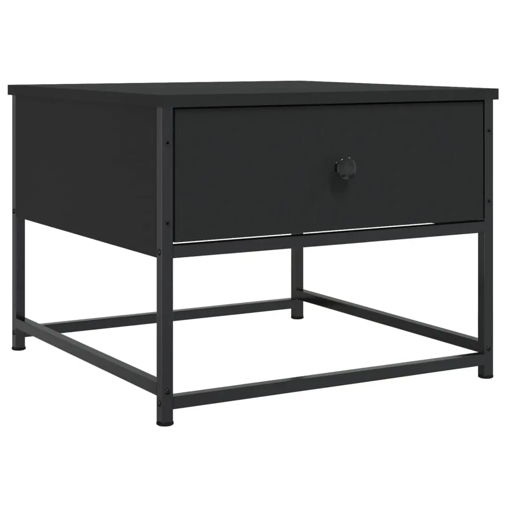 vidaXL Salongbord svart 51x51x40 cm konstruert tre