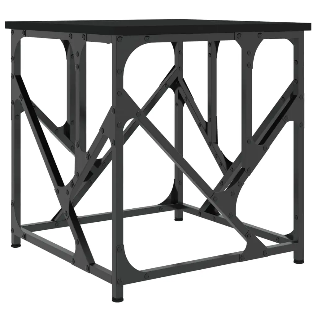 vidaXL Salongbord svart 45x45x47,5 cm konstruert tre