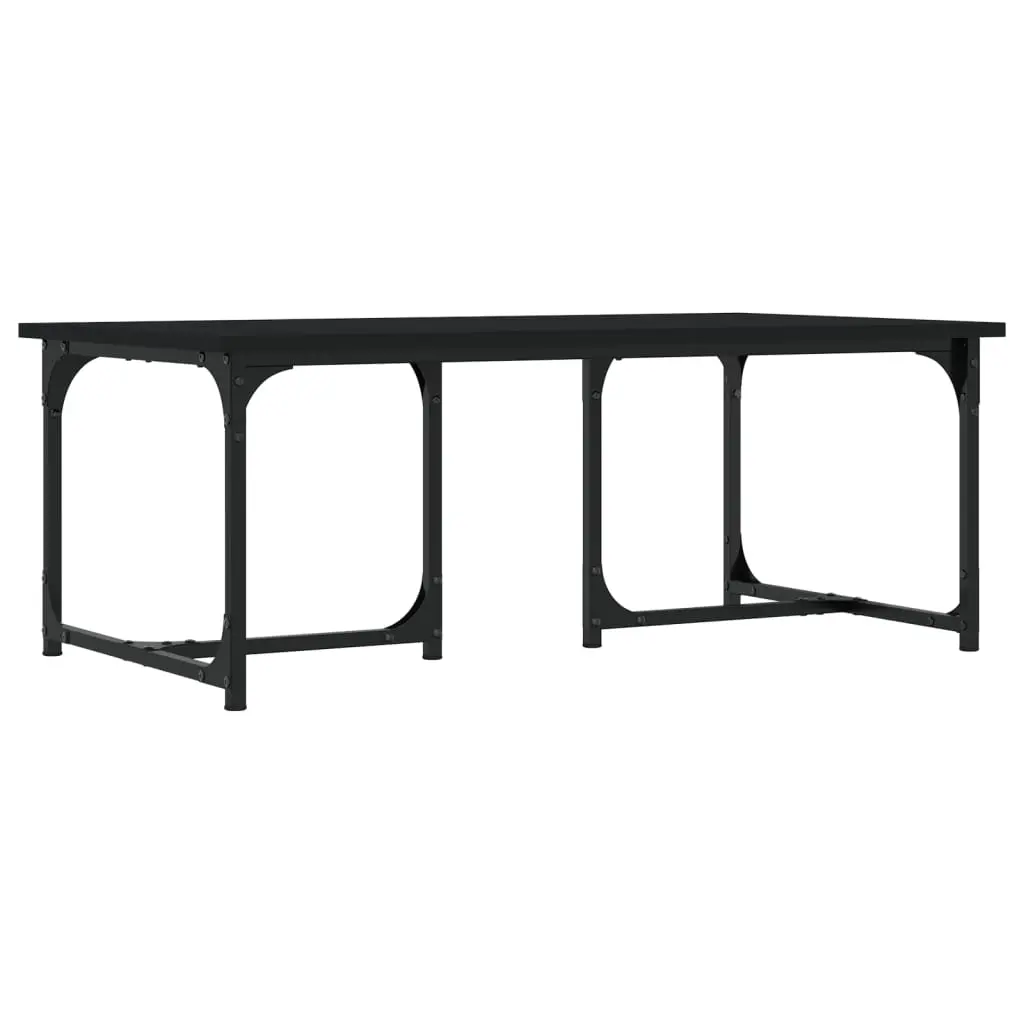 vidaXL Salongbord svart 90x50x35 cm konstruert tre