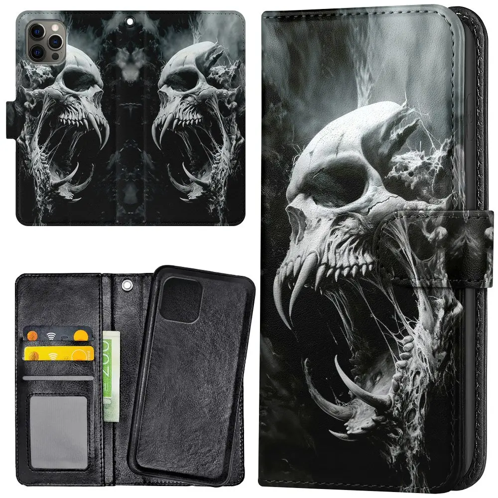 iPhone 11 Pro - Lommebok Deksel Skull