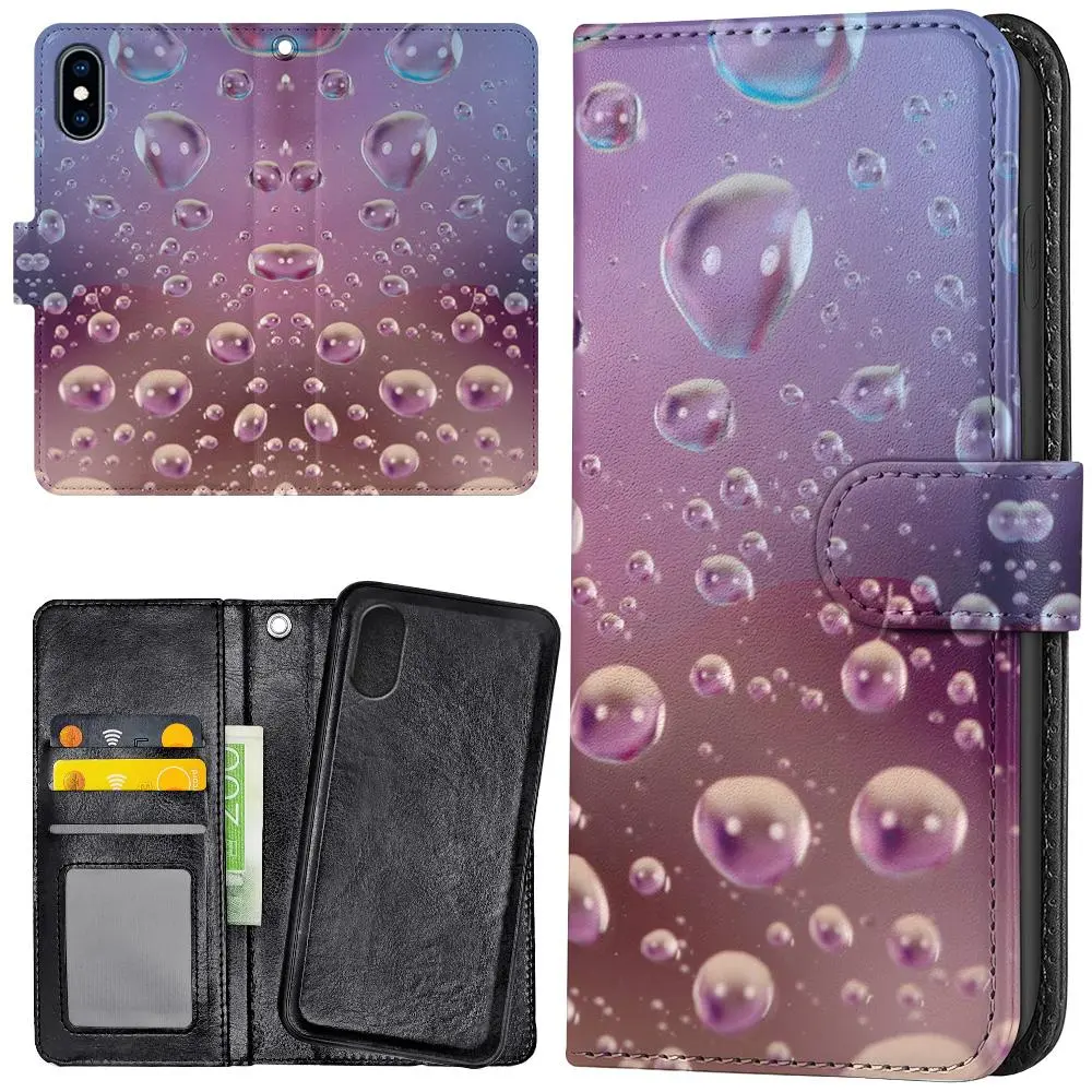 iPhone X/XS - Lommebok Deksel Bobler