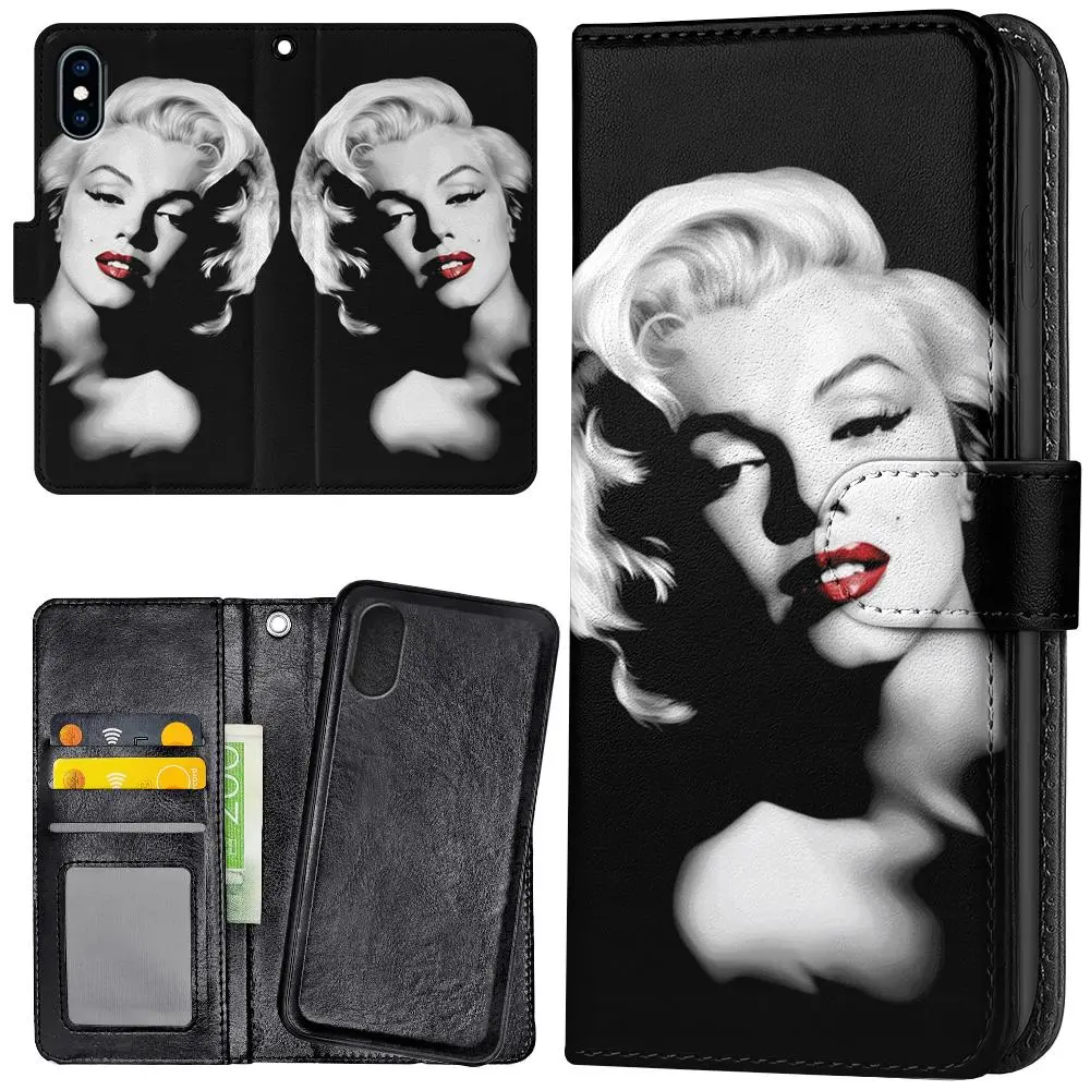 iPhone XR - Lommebok Deksel Marilyn Monroe
