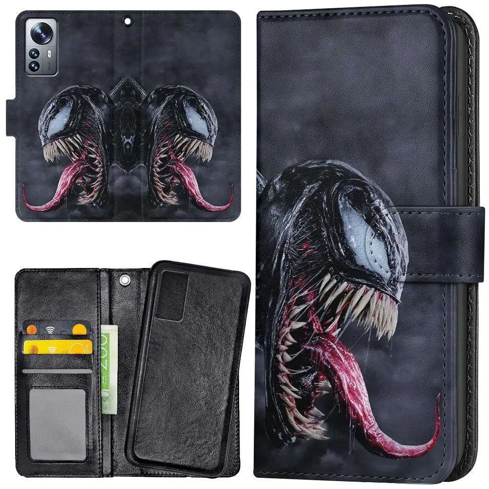Xiaomi 12 Pro - Lommebok Deksel Venom