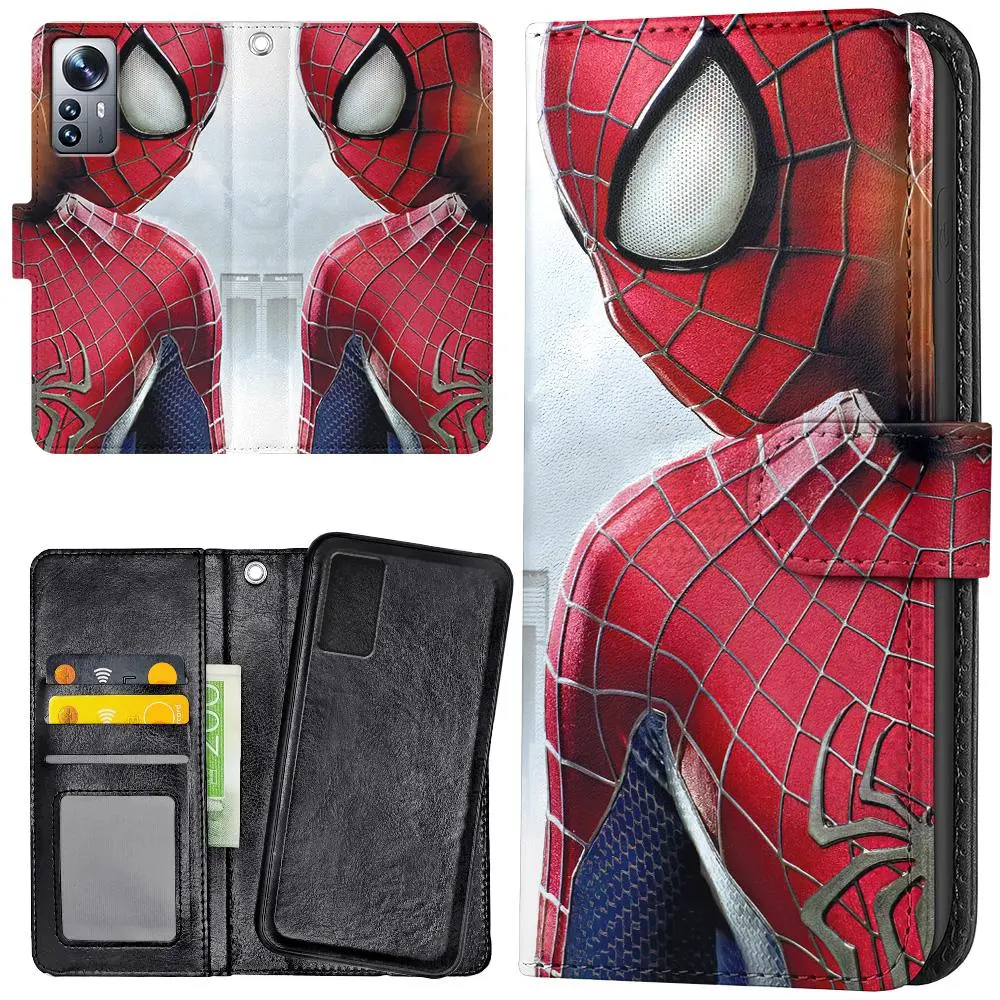 Xiaomi 12 Pro - Lommebok Deksel Spiderman