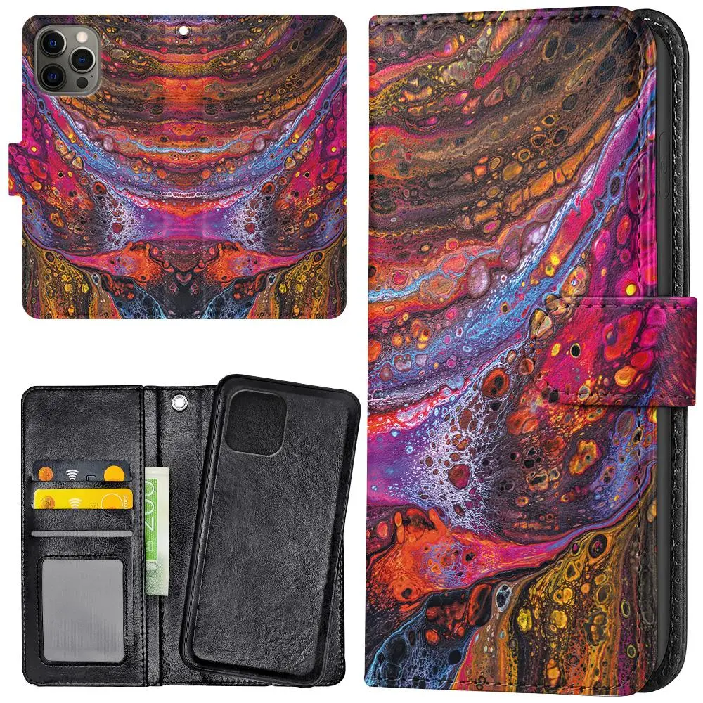 iPhone 14 Pro - Lommebok Deksel Psykedelisk