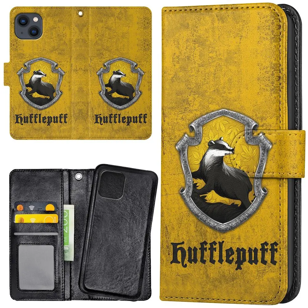 iPhone 14/15 Plus - Lommebok Deksel Harry Potter Hufflepuff