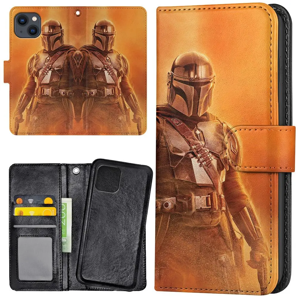 iPhone 14/15 Plus - Lommebok Deksel Mandalorian Star Wars