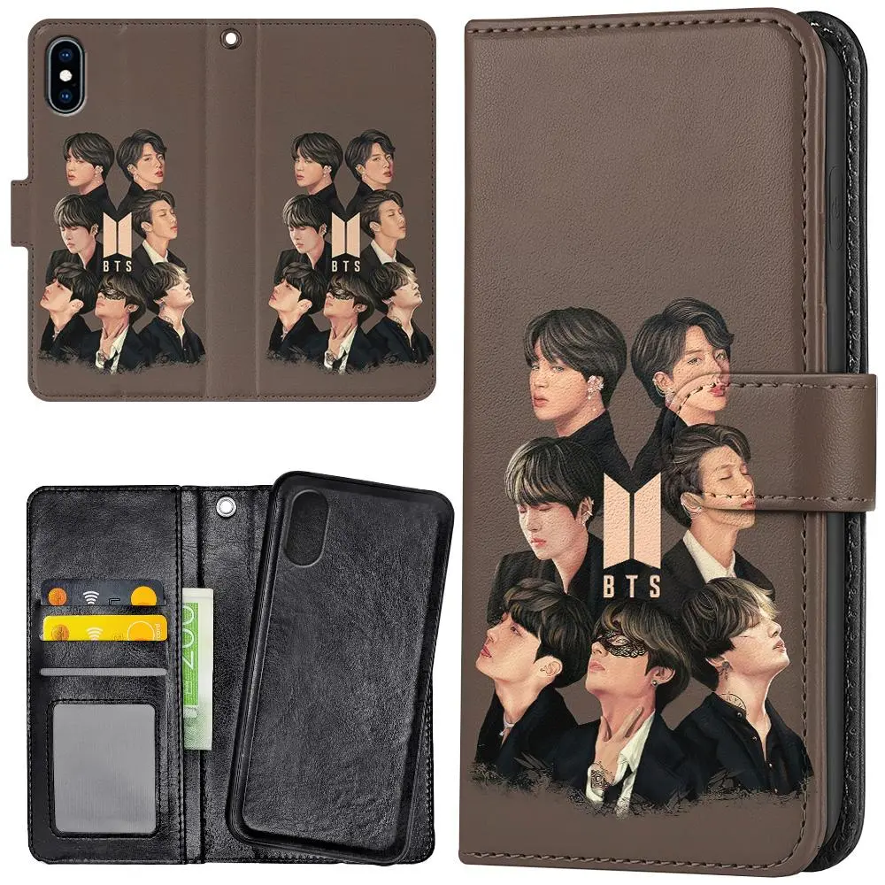 iPhone XR - Lommebok Deksel BTS