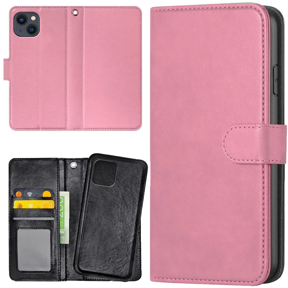 iPhone 14/15 Plus - Lommebok Deksel Lyserosa