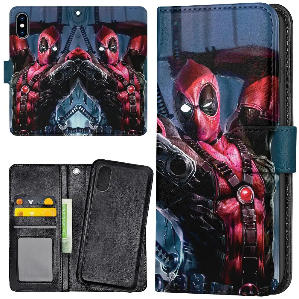 iPhone X/XS - Lommebok Deksel Deadpool