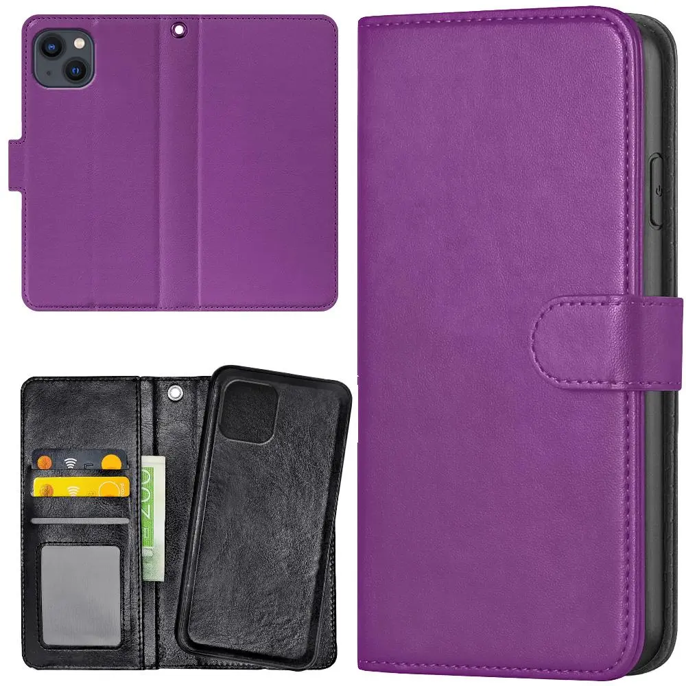 iPhone 14/15 Plus - Lommebok Deksel Lilla