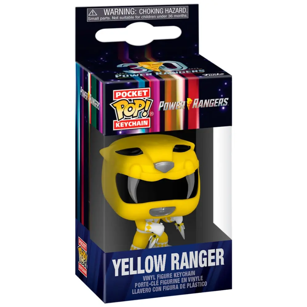 Pocket POP! Nøkkelring Power Rangers 30th Anniversary Yellow Ranger