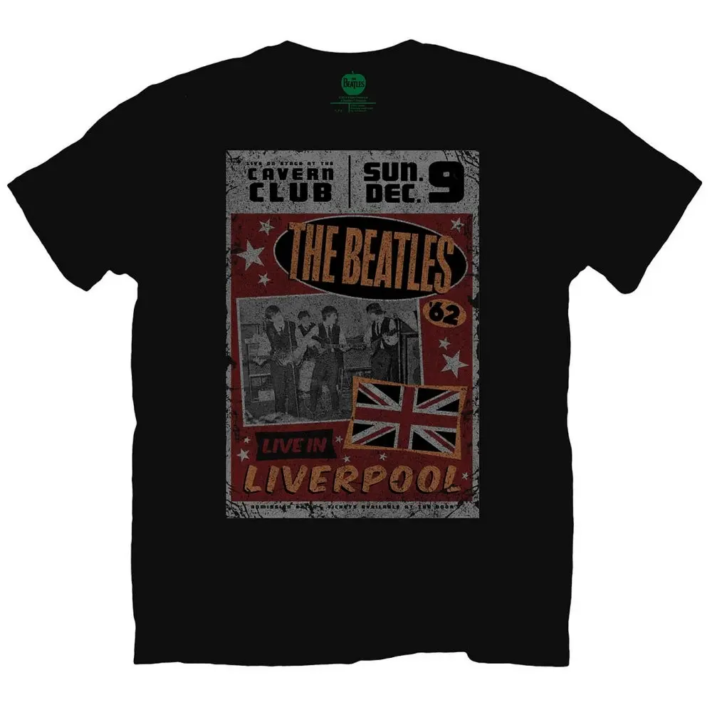 The Beatles Unisex T-Shirt: Live in Liverpool (Large)