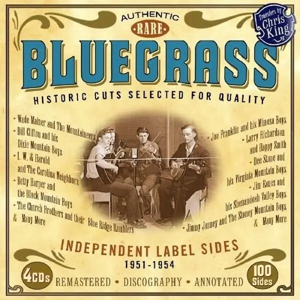 Diverse artister: Sjelden Bluegrass Indie Label 1951-54 (4CD)