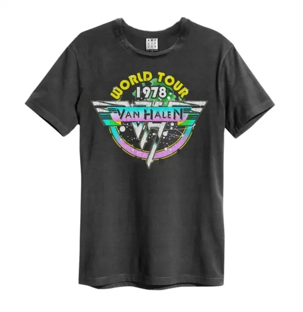 Van Halen: World Tour 78 Amplified Vintage Charcoal X Large T-skjorte