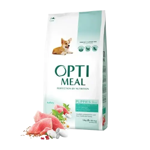 Optimeal Puppy All Breeds Healthy Digestion Turkey Tørrfôr Til Hund