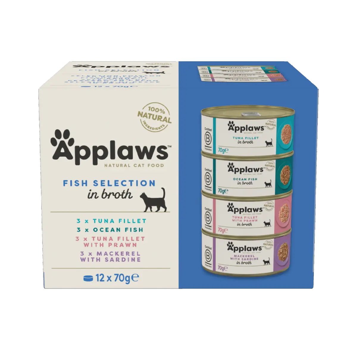 Applaws Cat Tin Fish Collection 12 x 70 g