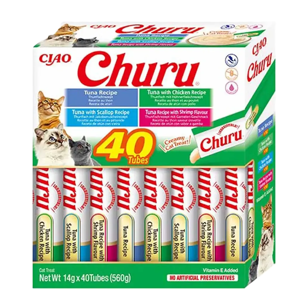 Churu Tuna/Seafood Varieties  14 g x 40-pack