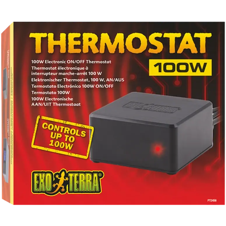 Exo Terra Termostat - elektrisk av/på-termostat svart 100 W