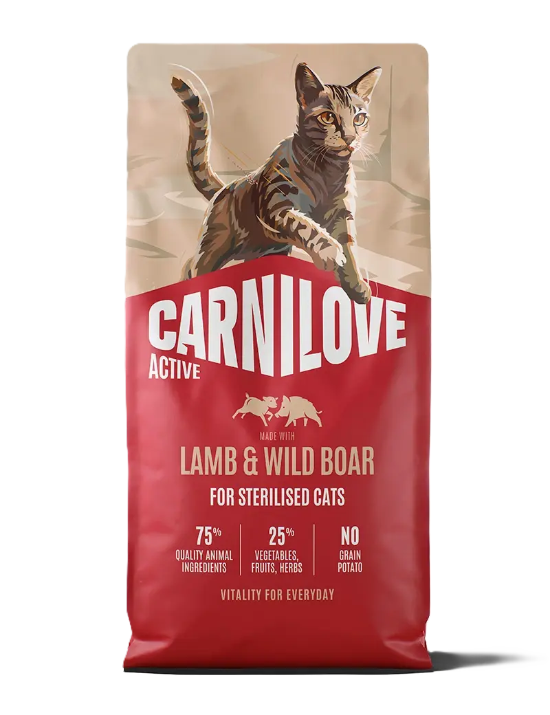 Carnilove Active Cat Lam og villsvin for kastrerte voksne hunder av alle raser
