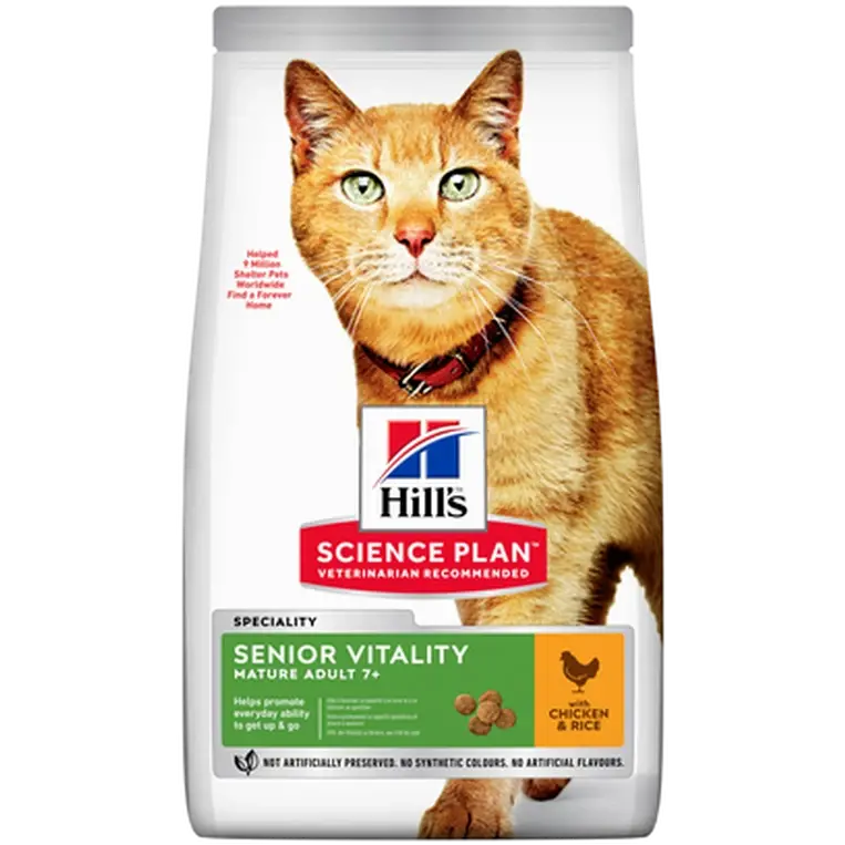 Hills Science Plan Hills SP Feline Senior Vitality Adult 7+ Kylling 7 kg