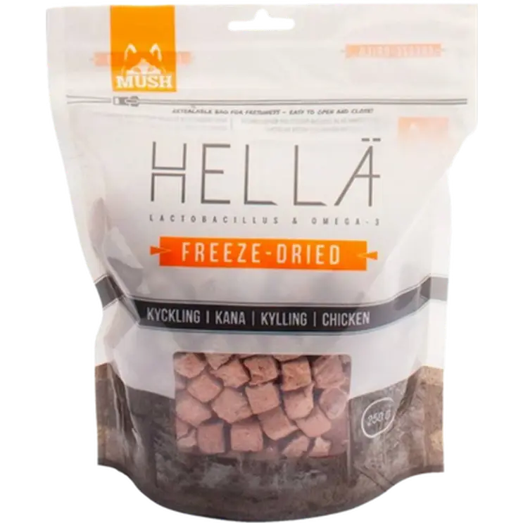 Mush Hellä Frysetørket kylling brun 250g