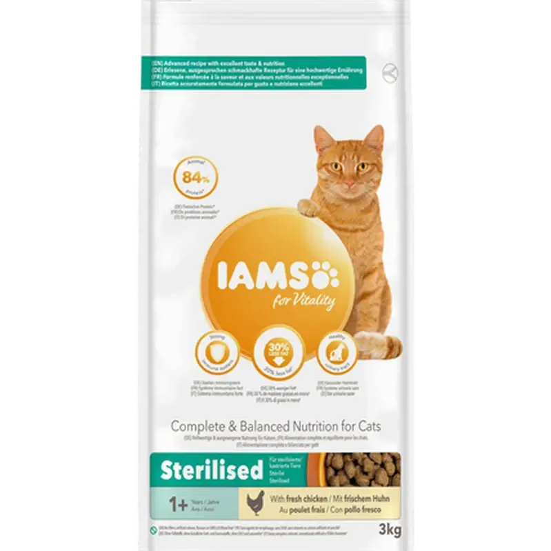Iams Cat Adult Light Succulent Roast Chicken Blue 10 kg